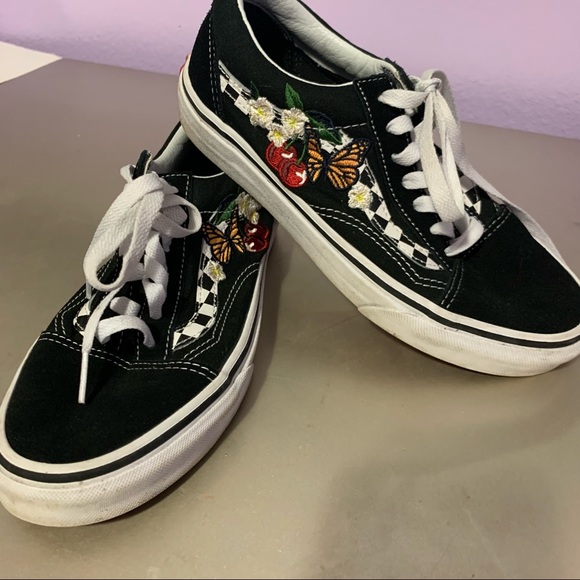 vans butterfly cherry